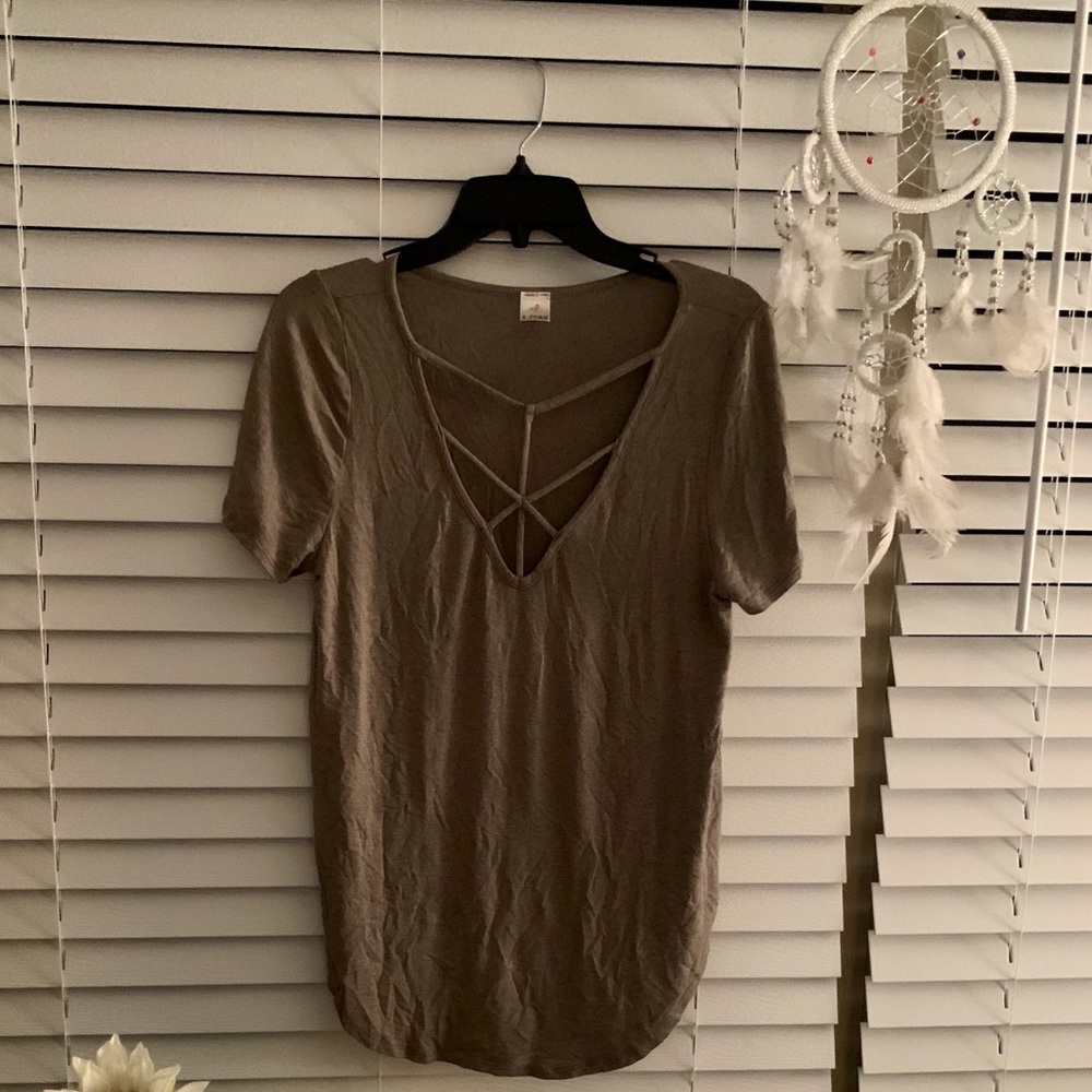 Adeline Clothing - Cage Neck Top